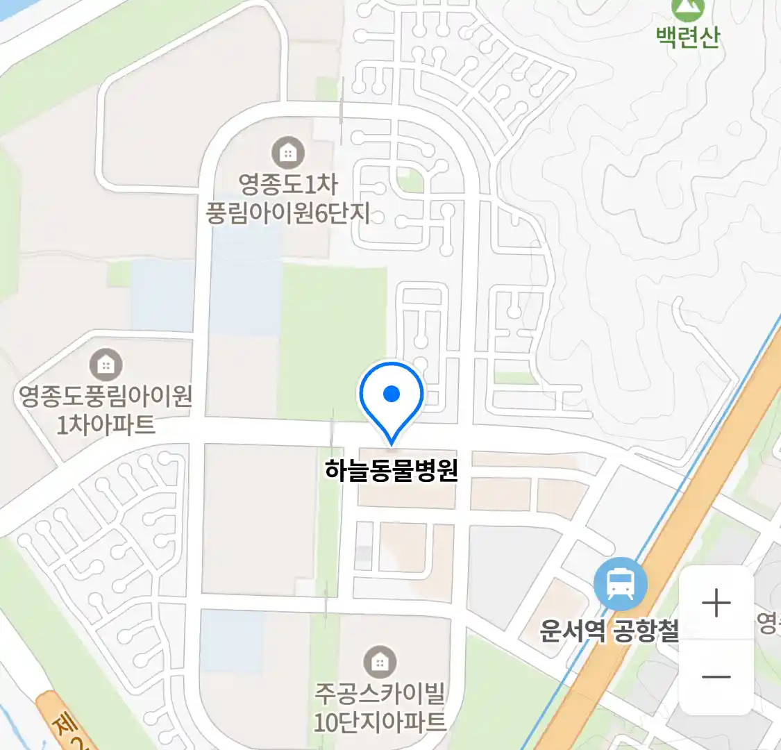 하늘동물병원 위치