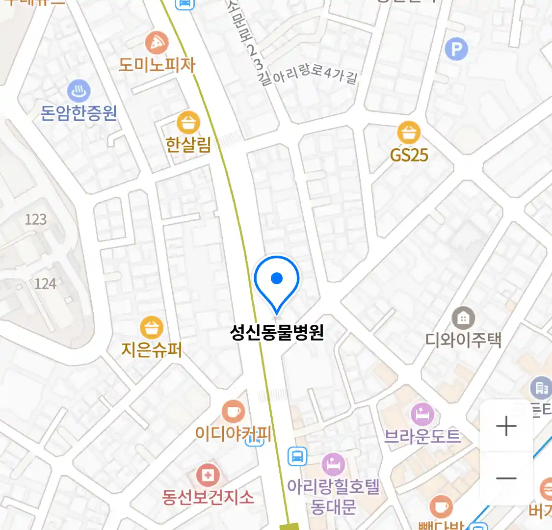 성신동물병원 위치